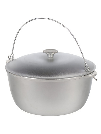 Казан алюминий, 8 л, с крышкой, с дужкой, Гардарика, 801