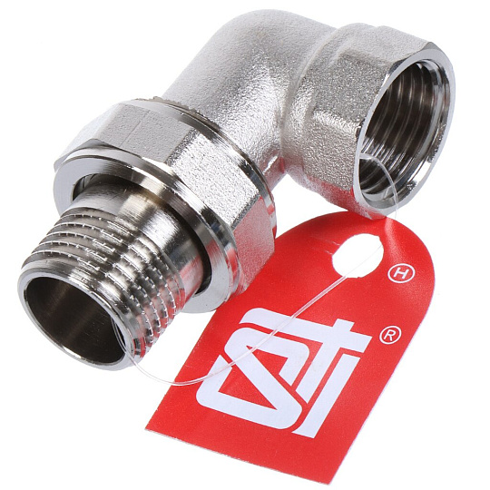 Американка 1/2'', г-ш, никель, угловая, STI