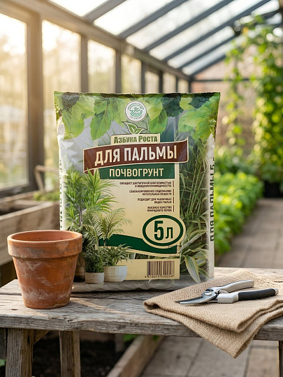 Грунт Азбука роста, для пальмы, 5 л, Фабрика грунтов