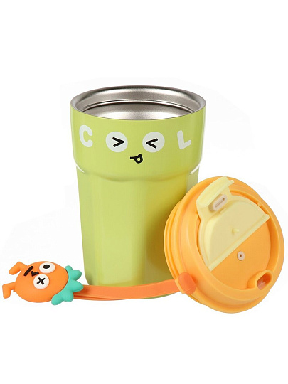Термокружка нержавеющая сталь, 350 мл, Cool, салатовая, Y4-9294