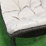 Подвесное кресло Кокон, 1-мест, 65х80х198 см, 100 кг, Green Days, черное, подушка серая, TZF-H020-A200H-7 - фото 2
