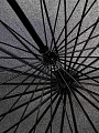 Зонт механический, трость, 24 спицы, 65 см, полиэстер, черный/синий, Y822-051 - фото 3