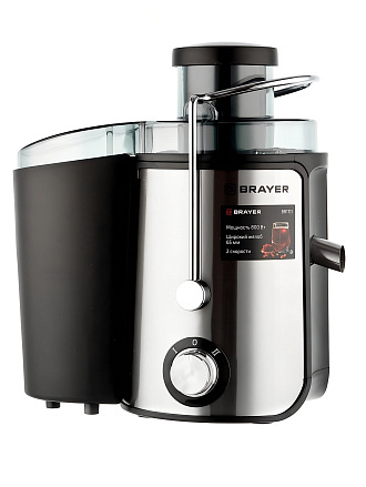 Соковыжималка Brayer, 1711BR, 800 Вт, резервуар для сока 0.5 л, 2 скорости