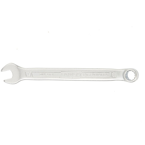 Ключ комбинированный, Gross, 7 мм, CrV сталь, холодный штамп, 15126