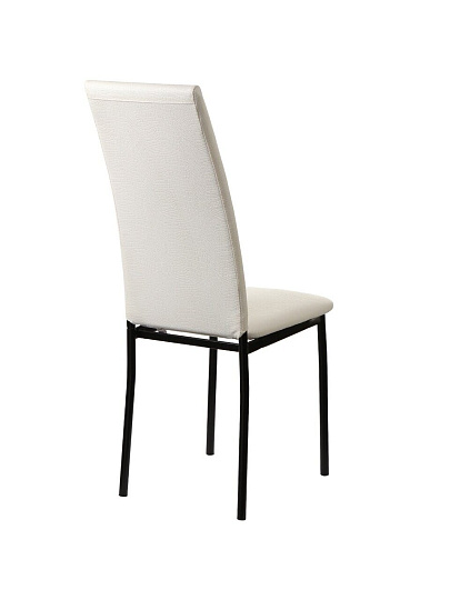 Стул 520х410х1070 мм, белый крок йо на черном матовом, сиденье квадратное, Модуль, Амарант