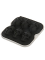 Форма для льда Strong, 13.5х13.5х5 см, силикон, 6 ячеек, черепа черные, Sirocco, SIS0005B - фото 2