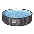Бассейн каркасный Bestway, 427х107 см, Steel Pro Max, 5614Z, фильтр-насос, лестница, тент, 13030 л - фото 2