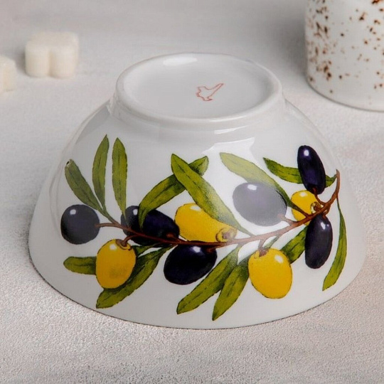 Пиала фарфор, круглая, 0.37 л, Оливки, Дулевский фарфор, 068902/094052/039302, в ассортименте