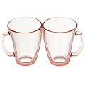 Кружка стекло, 2 шт, 320 мл, Шейп, Luminarc, O0139, розовая