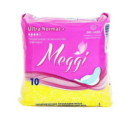 Прокладки женские Meggi, Ultra Normal, 10 шт, MEG 531