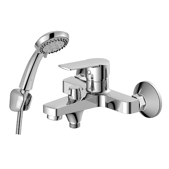 Смеситель одноручный для ванны с коротким изливом, картр. 35 мм, хром, DECOROOM, DR22036