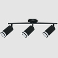 Светильник на основании General Lighting Systems, Башня, 50 Вт, GU10, 3 шт, IP20, d5.5х10х10 см, боковое рассеивание, Спот, черный, 661840