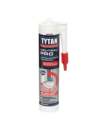 Герметик силиконовый, Tytan, Neutral Pro, 93572/18053, 280 мл, белый, нейтральный