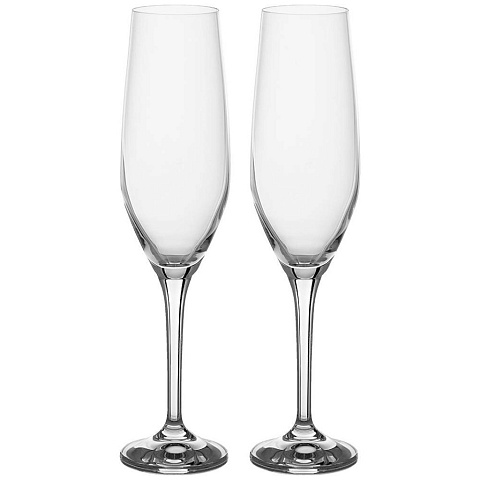 Набор бокалов для шампанского из 2 штук "amoroso" 200 мл высота 23,5 см, 674-777