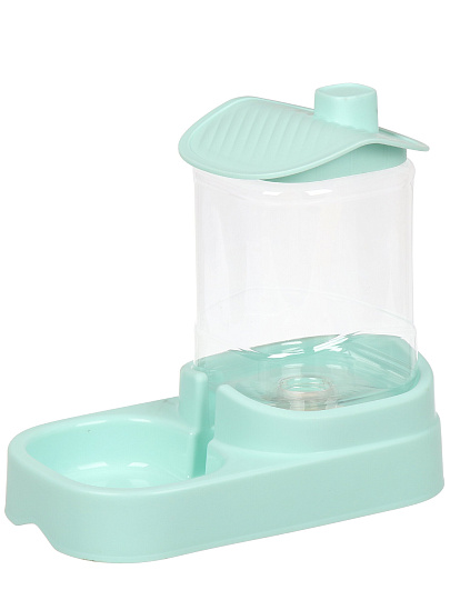 Миска для животных Y4-11428, пластик, в ассортименте, с накопителем