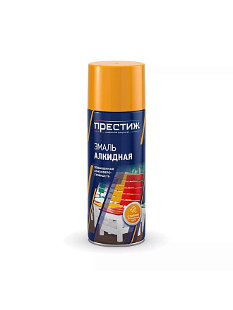 Эмаль аэрозольная, Престиж, универсальная, алкидная, глянцевая, красно-коричневая, 425 мл