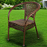 Мебель садовая Green Days, коричневая глазурь, стол, 80х80х73 см, 4 кресла, 150 кг, SYA2116 - фото 2