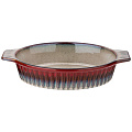 Форма для запекания керамика, 19х31х6.5 см, 1.3 л, овальная, Agness, Reactive Red, 780-112 - фото 3