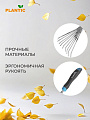 Грабли веерные, 9 зуб, нержавеющая сталь, 13.5 см, Plantic, Light Optimum, черенок пластиковый, 26263-01 - фото 2