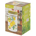 Банка для сыпучих продуктов, доломит, 0.75 л, с крышкой, Daniks, Лучиано - фото 4