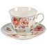 Набор чайный керамика, 12 предметов, на 6 персон, 220 мл, Розовые цветы, Y6-10227, подарочная упаковка - фото 2