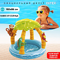 Бассейн надувной Intex, 102х86 см, Тропический остров, 58417NP, 45 л, 1-3 года - фото 3