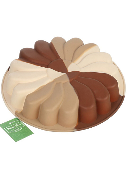 Форма для выпечки силикон, 23х23х4 см, круглая, d 23 см, Nouvelle Home, Tiramisu, 9904432