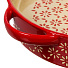 Форма для запекания и сервировки керамика, 30.5х26х5.5 см, круглая, с ручками, красная, BY Collection, 826-347 - фото 2