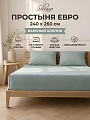 Простыня евро, 240 х 260 см, вареный хлопок, Silvano, м505, рисунок 6437