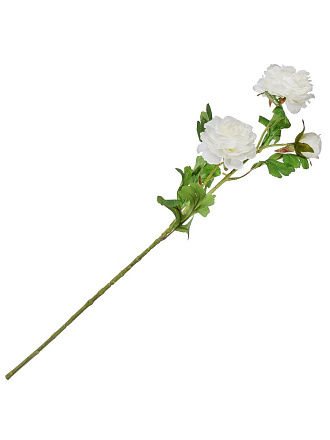 Цветок искусственный декоративный Пион, 64 см, белый, Y4-7937