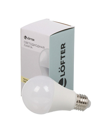 Лампа светодиодная E27, 15 Вт, 135 Вт, 220 В, груша, 3000 К, теплый белый свет, Lofter