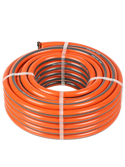 Шланг поливочный 3/4 '', внутренний d19 мм, 15 атм, армированный, 25 м, 3 слоя, Grandy, Basic, ПВХ
