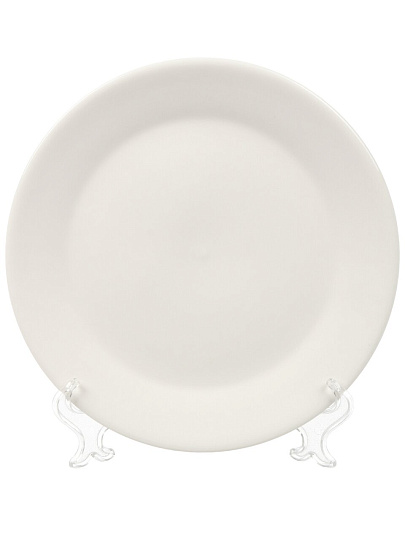 Тарелка обеденная, фарфор, 23 см, круглая, Лейна, Jewel, ПС0004-37, белая
