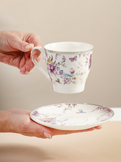 Набор чайный фарфор, 12 предметов, на 6 персон, 260 мл, Balsford, Мелади, 228-44001, подарочная упаковка