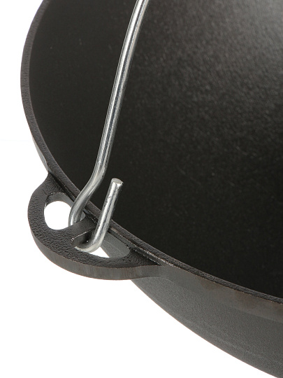 Казан чугун, 8 л, с крышкой, крышка чугун, с дужкой, Гардарика, 1608-3