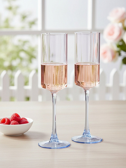 Бокал для шампанского, 275 мл, стекло, 2 шт, Regent Inox, Linea ASTI, 81-001