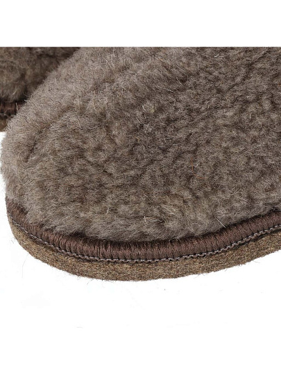 Чуни унисекс, шерсть, серо-коричневые, р. 41-43, закрытые, МЧ03СКР