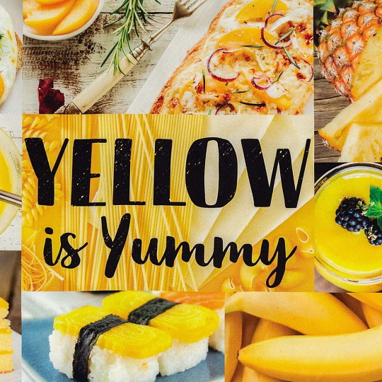 Полотенце кухонное 40х73 см, 190 г/м2, 100% хлопок, саржа, Этель, желтое, Россия, 4136486