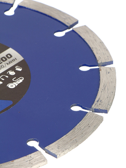 Диск отрезной алмазный по бетону, Bartex, сегментный край, 150х22.23х2.2 мм, сухой рез, R014