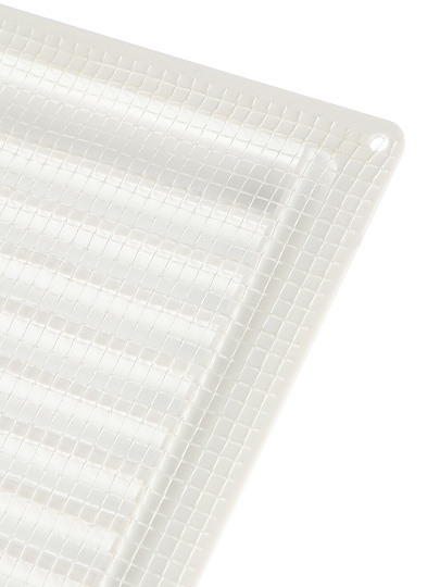 Решетка вентиляционная пластик, 200х200 мм, с сеткой, Viento, 2020ЭС