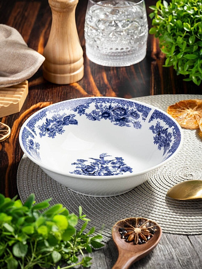 Салатник керамика, круглый, 18х5 см, 0.6 л, Жар-Птица, Daniks