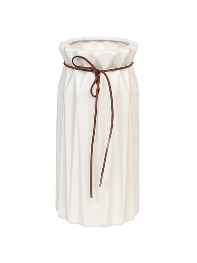 Ваза керамика, настольная, 25 см, Оригами, Y6-2009, белая