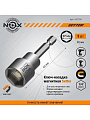 Ключ-насадка для кровельных саморезов, Nox, 17х65 мм, магнитный адаптер