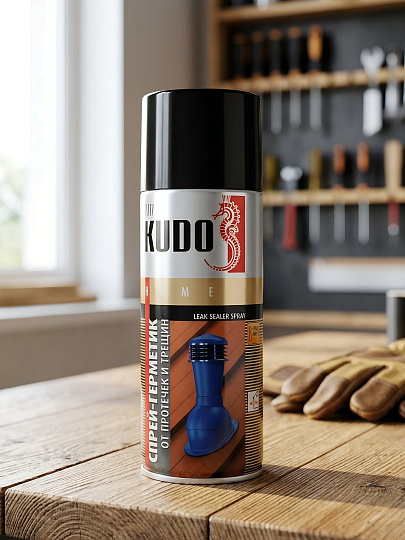 Герметизирующий спрей KUDO, 520 мл, аэрозоль, черный