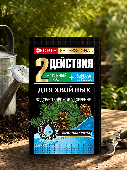Удобрение для хвойных, минеральное, порошок, 100 г, Bona Forte
