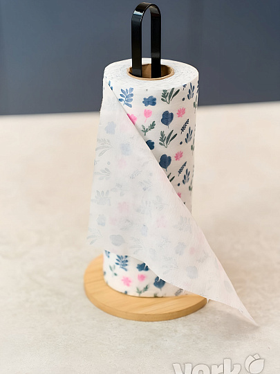 Салфетка бытовая для уборки, вискоза, 25х30 см, 50 шт, York, в рулоне, 020500