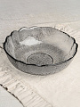 Салатник стекло, круглый, 16.5х6 см, 0.535 л, Графит, Декостек, 5817/1-Н7
