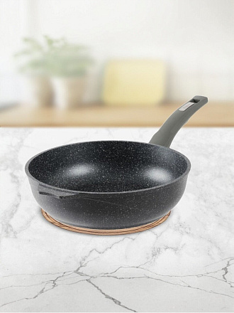 Сотейник алюминий, 26 см, антипригарное покрытие, Мечта, Гранит, 263701