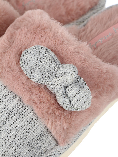 Тапки для женщин, текстиль, серые, р. 36-37, 248-182-12