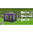 Шатер с москитной сеткой, фиолетовый, 3х3х2.75 м, четырехугольный, с боковыми шторками, Green Days, YTDU157-19-3640 - фото 16